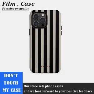 stripeCompatible with iPhone 16 Pro Max 15 Plus 14 13 12 11 XS XR Phone Case Hard Shell Rugged Phone Case Anti-scratch Shockproof Frosted Protective Cover Waterproof Outer Layer Durable Shell