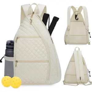 Women's Pickleball Backpack - Quilted Crossbody Bag for Tennis and Pickleball Rackets