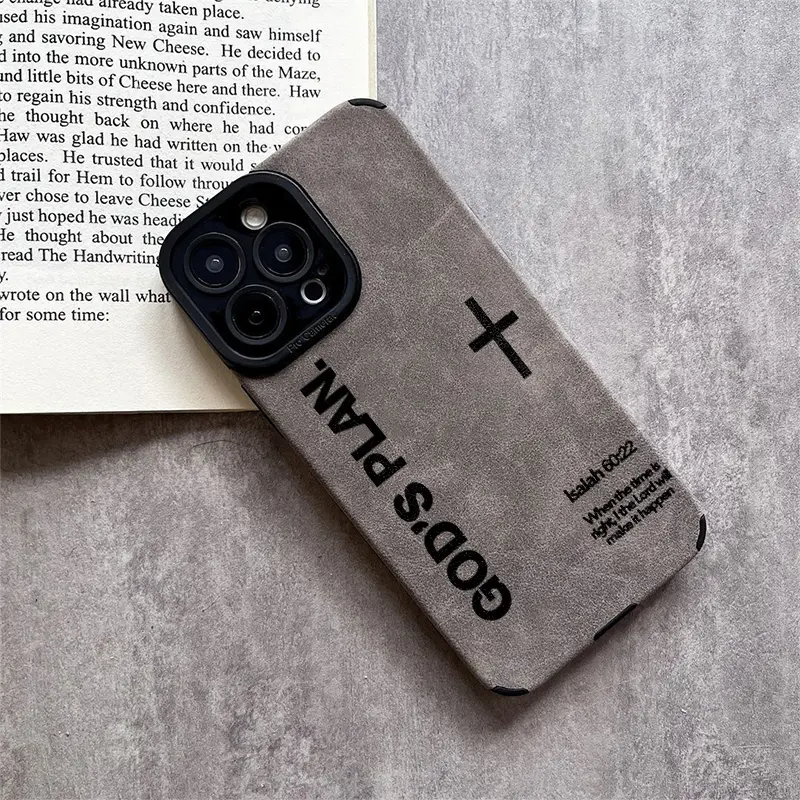 God's Plan Phone Case Made of TPU and leather the touch is as delicate and skin friendly as velvet suitable for Apple 17 16 15 14 13 12 11 Pro Max Plus X XS MAX