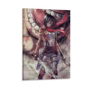 Anime Attacks on Titans Cosplays Poster. AOT Wall Decoration.Suitable for Decorating Anywhere. Poster Canvas Wall Art For Bedroom Decor Bar Office Room Decor Gift
