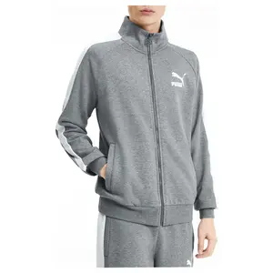 PUMA Mens Iconic T7 Jacket Athletic Outerwear Casual - Grey