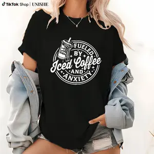 Women's Graphic Print Round Neck Tee, Fashion Casual T-shirt for Daily Holiday Vacation Outdoor Wear, Ladies Clothes for All Seasons, Tops for Women, Clothing, Womenswear Tshirt