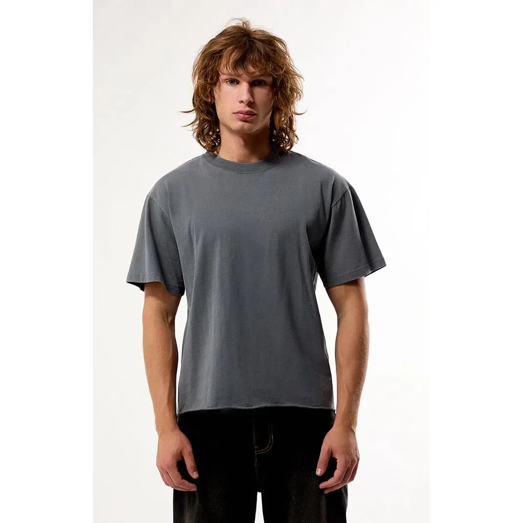 Pacsun Men's Vintage Blue Premium Cropped T-Shirt