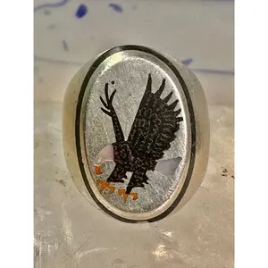 Navajo Eagle ring size 9.50 sterling silver women men