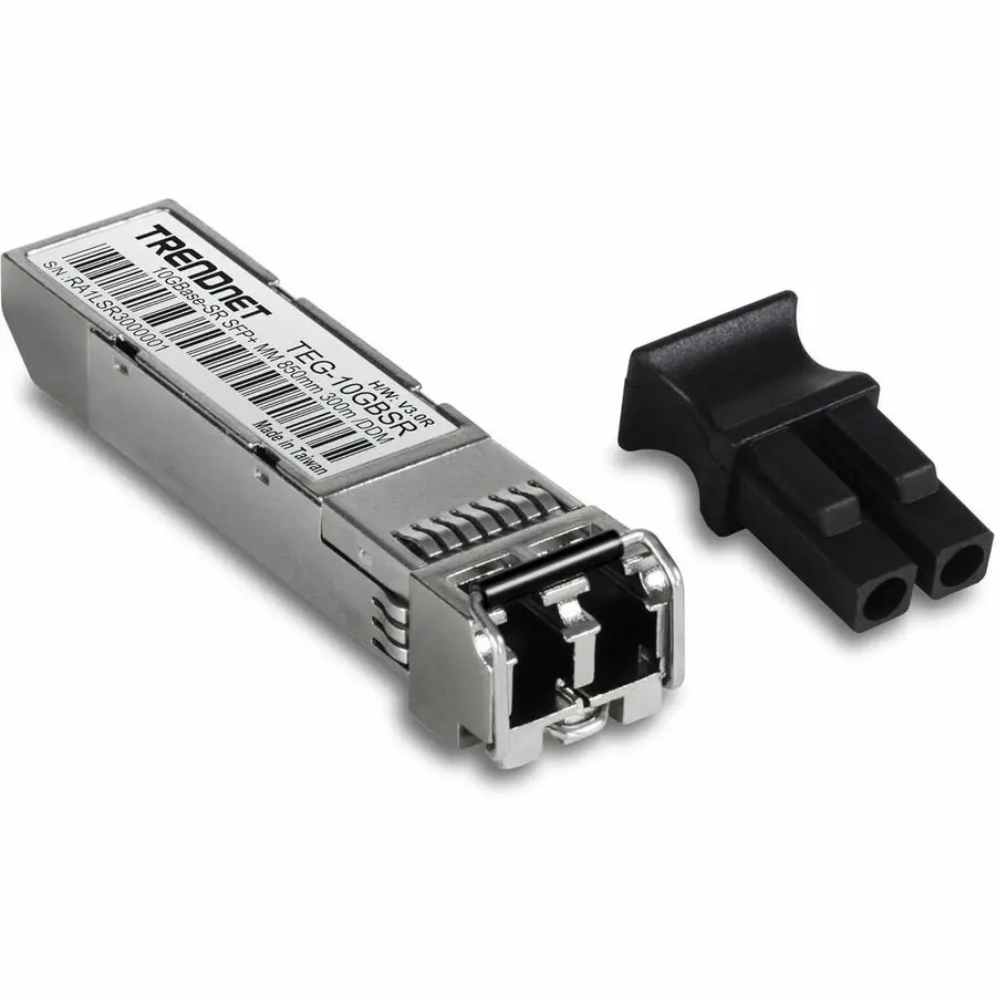 TRENDnet TEG-10GBSR 10GBASE-SR SFP+ Multi-Mode LC Optical Link Module with DDM Support