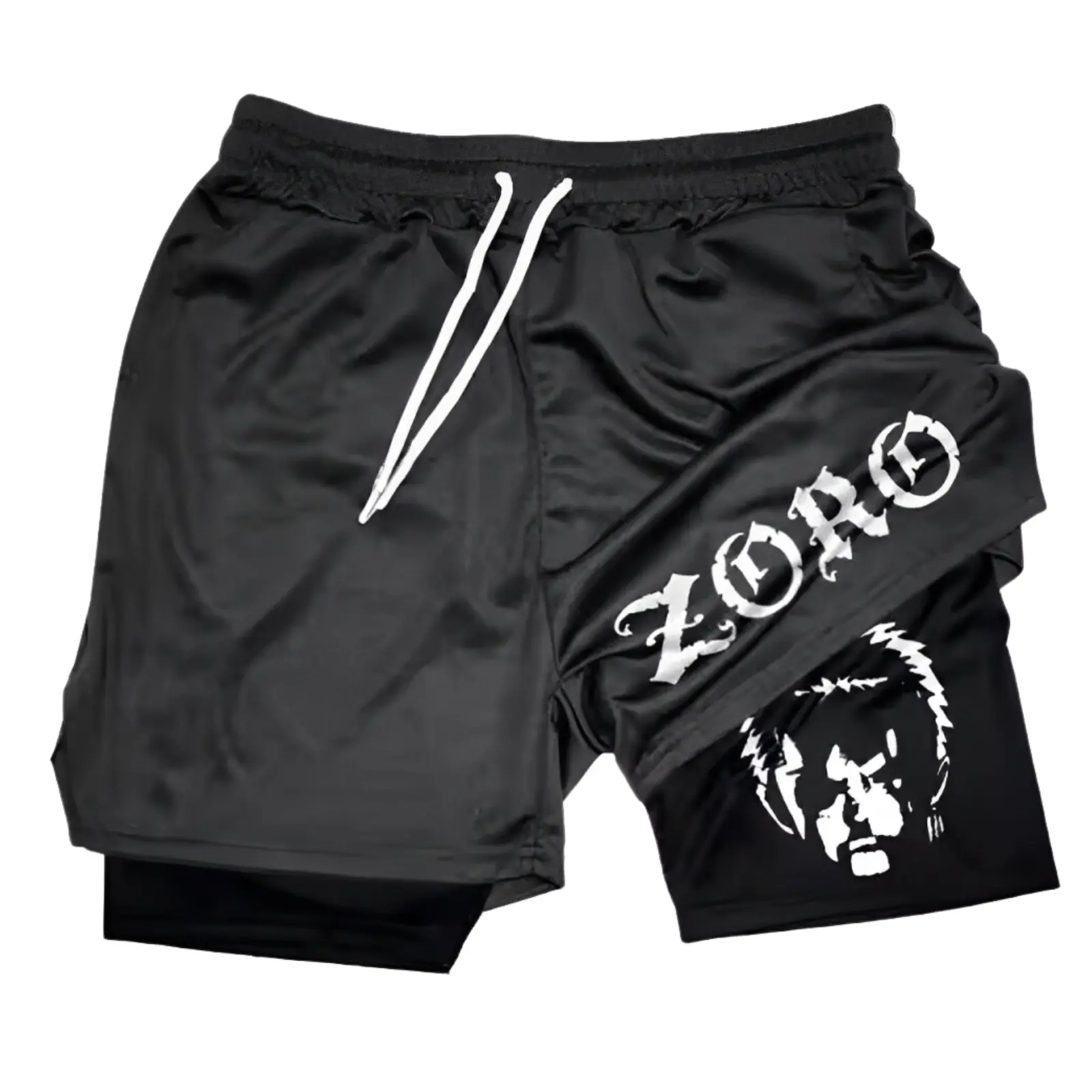Cotton Zoro Gym Shorts, Luffy Zoro Shorts, Onepiece Gym Shorts, Anime Lover