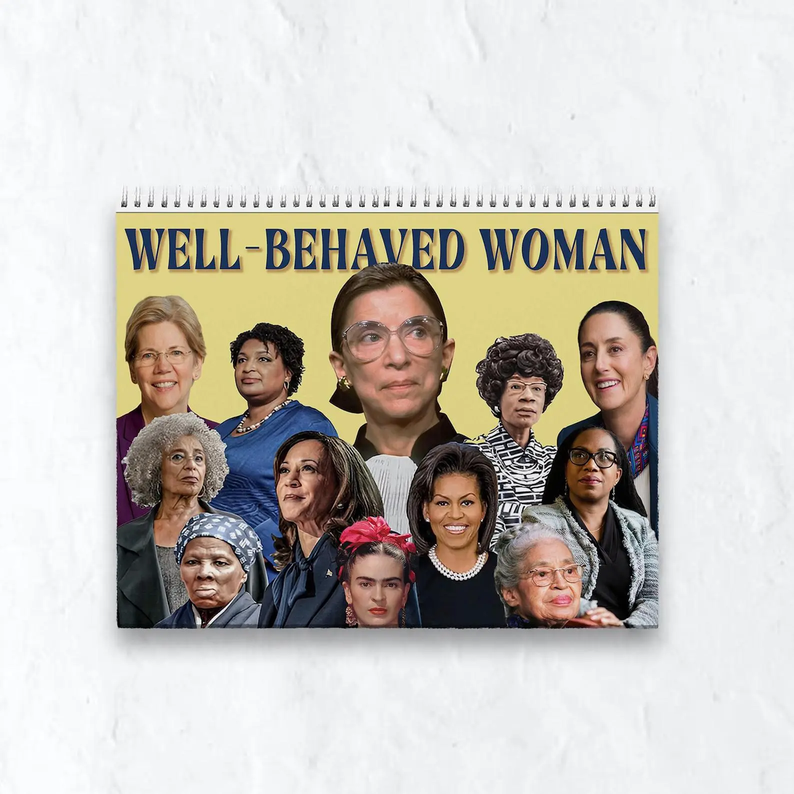 Well-Behaved Woman Calendar 2026, Feminist Calendar 2026, Happy New Year Canlendar, Gift for Kamala Supporter, New Year Gift