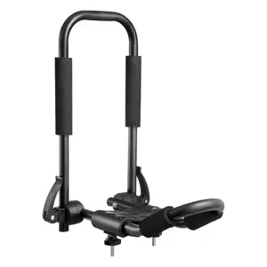 Kayak Roof Rack 2 Pairs J-Bar, Soft Roof Rack Quick Folding, Top Mount Tie Down, Carrier for kayak, Surf Board, Canoe, SUP, Ski Board, Mount on Car, SUV, Truck, 2 Kayaks