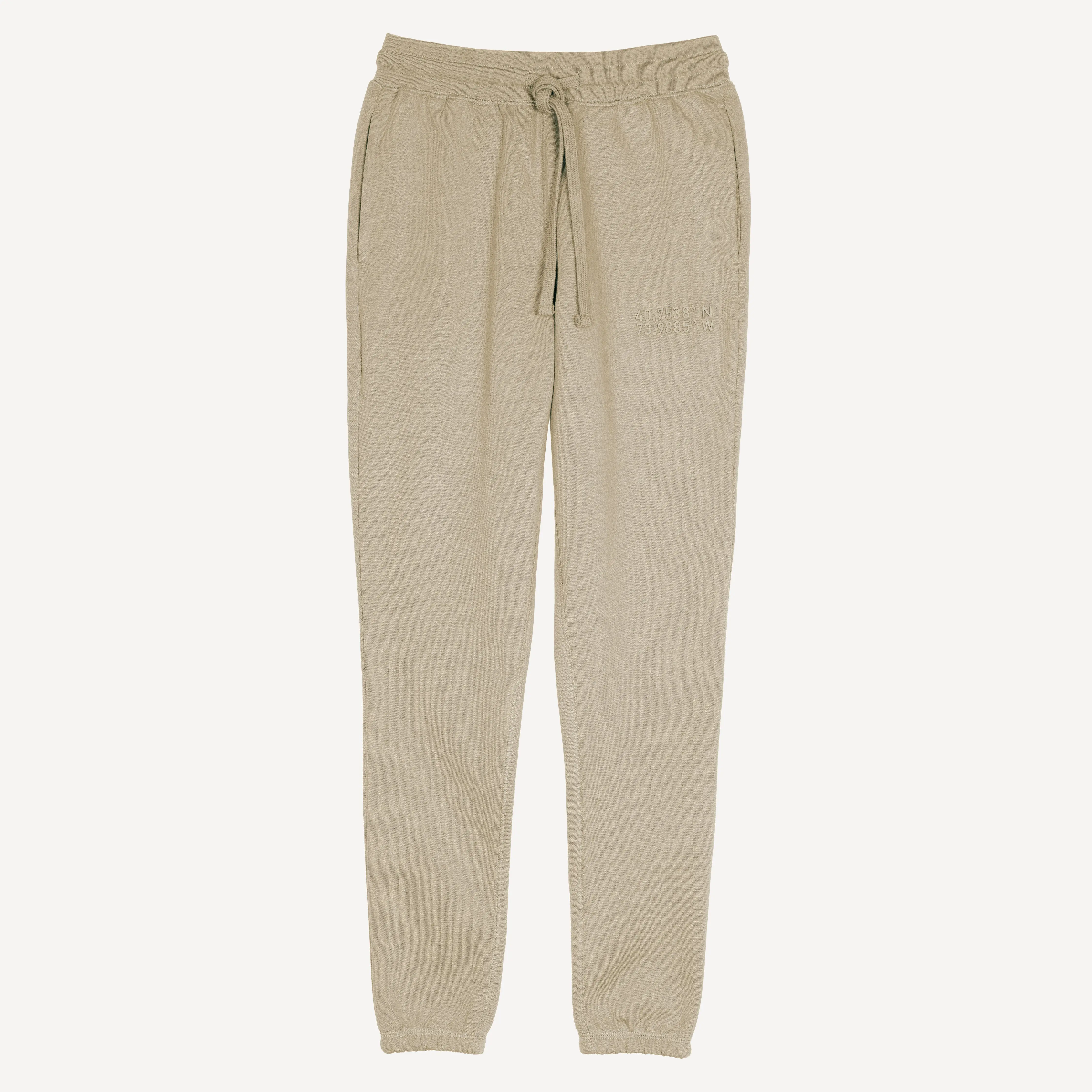 Womens Fleece Skinny Jogger - Oatmeal