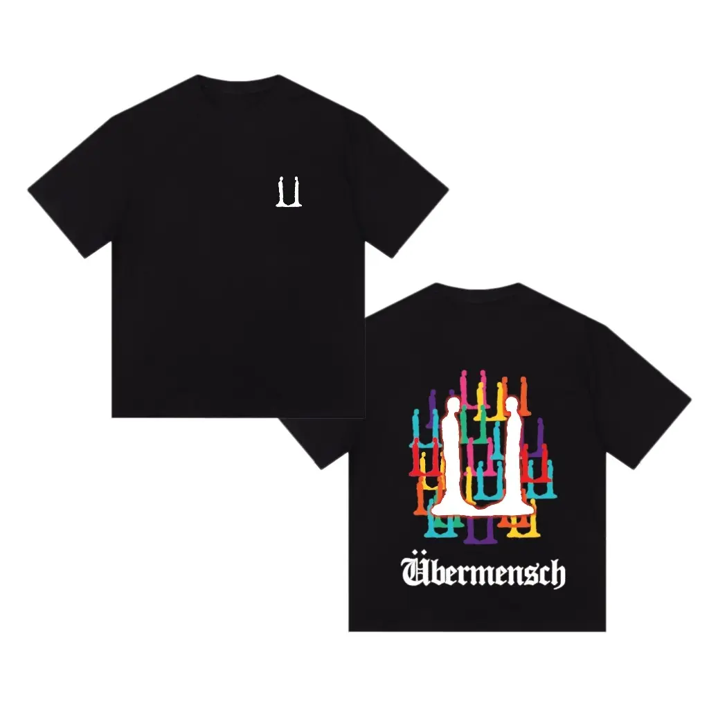 BothSide Graphic Ubermensch T-Shirt – G-Dragon 2025 Tour Album Edition, Comfort Fabric - S to 5XL Sizes - Gender-Neutral Appeal - Pick Your Shade