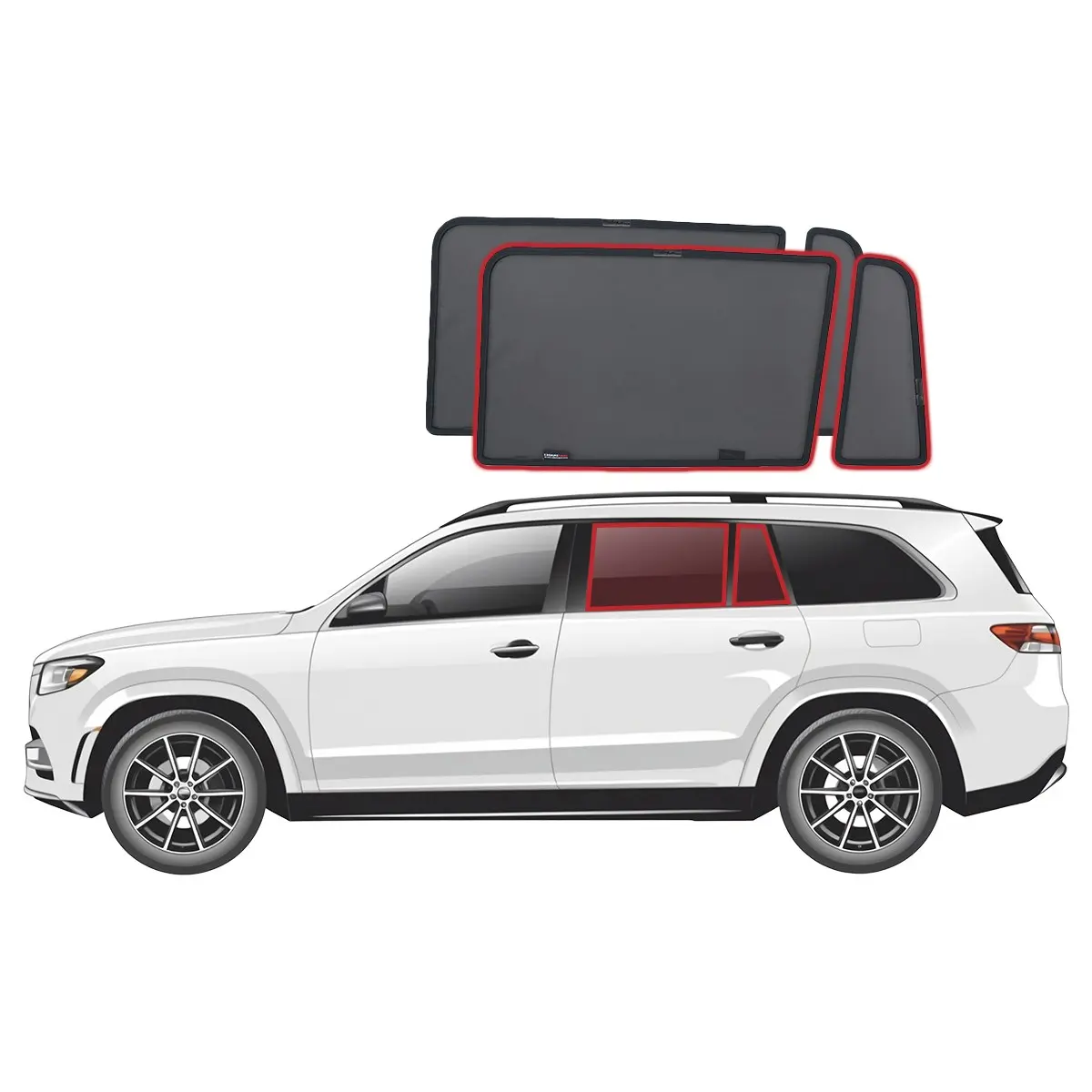 Mercedes Benz GLS Class 3rd Gen Rear Car Window Sun Shades (X167; 2020-Present)*