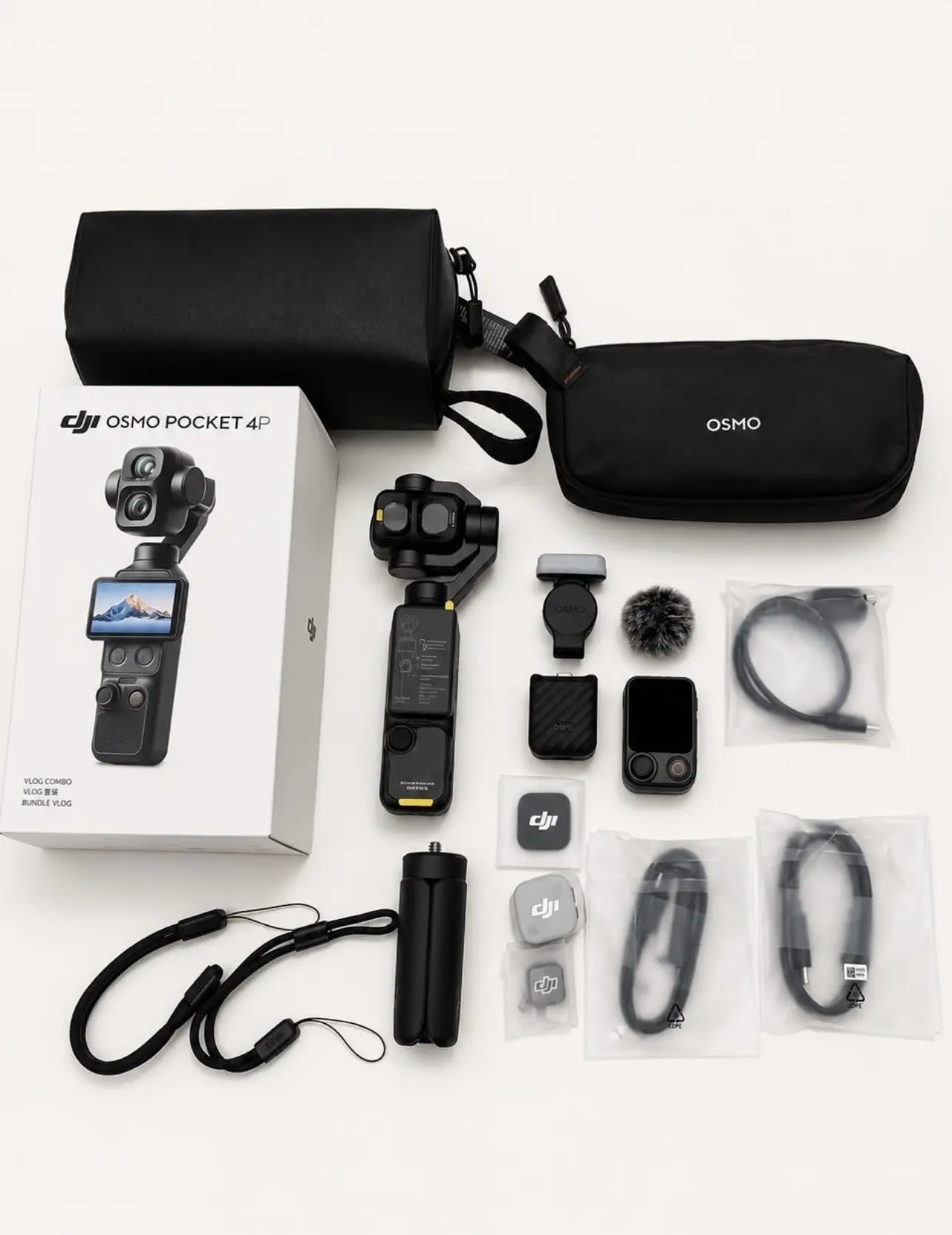 Original DJI Osmo Pocket 4P Standard Combo 3-Axis Gimbal Action Camera New Sealed