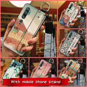 Shockproof protective Phone Case For TCL T-Mobile Revvl7 Pro Durable Back Cover Anti-dust Lanyard Phone Holder Anti-knock Chinese style Waterproof Dirt-resistant Wristband ring