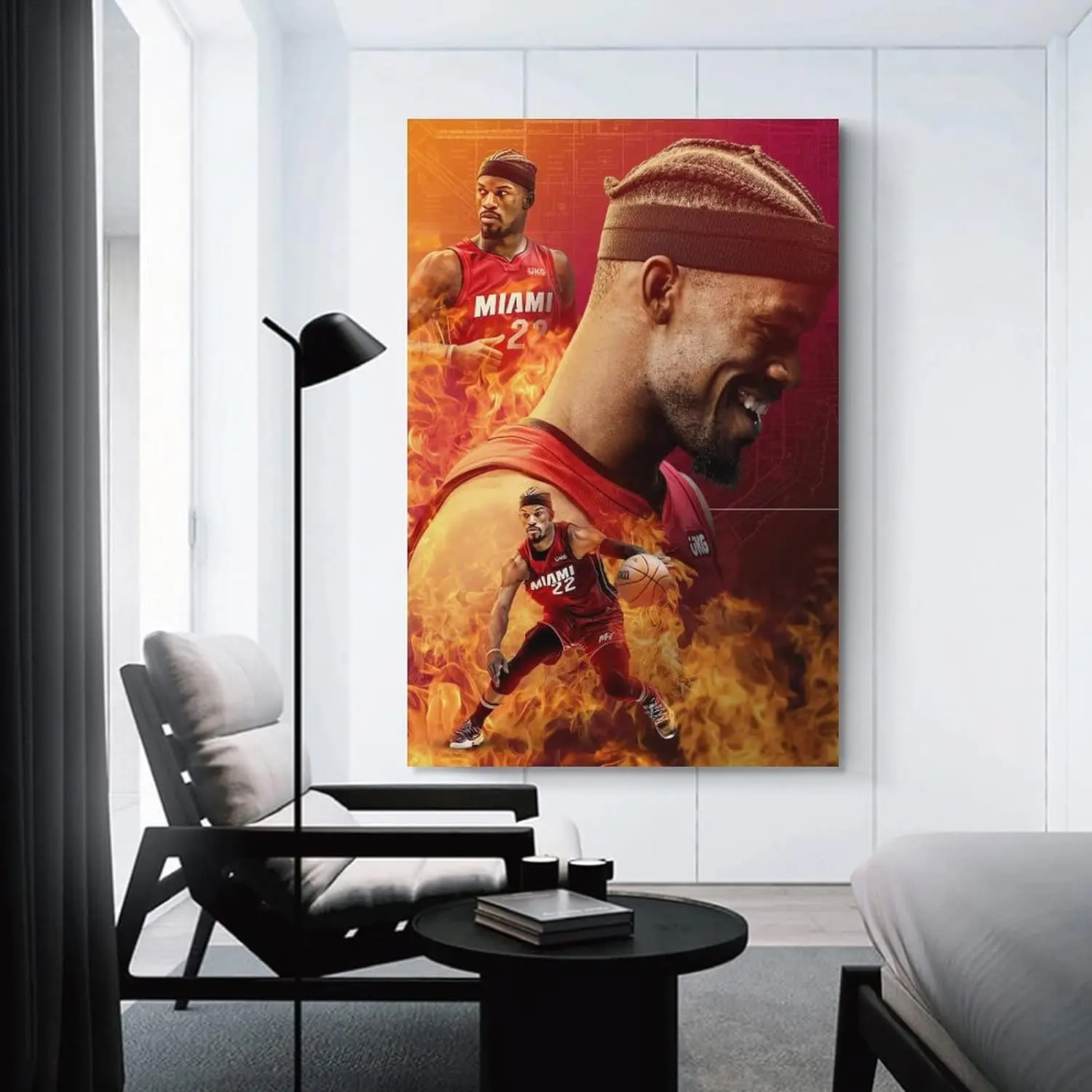Jimmy Butler Poster Wall Art Canvas Print Poster Home Bathroom Bedroom Office Living Room Decor Canvas Poster Canvas Wall Posters And Art Picture Print Modern Family Bedroom Decor Posters Decoration Photo