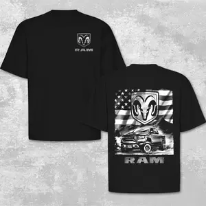Dodge Ram American Flag Vintage Graphic T Shirt, Menwear Ram Truck Off-Road Shirt, Ram Classic Pickup Tee, Square Up Retro Truck Shirt, Old School Pickup Graphic Tee, Classic Ram Truck Apparel, Car Truck Lover Gift