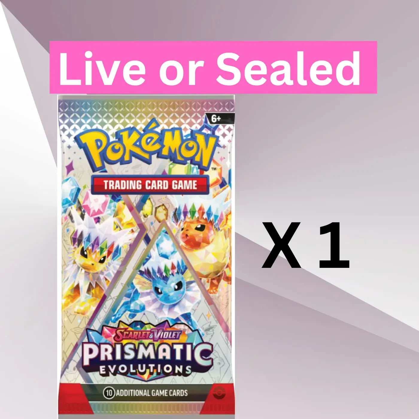 Pokémon Prismatic Evolutions - One (1) Booster Pack NEW Factory Sealed TCG Cards (1)