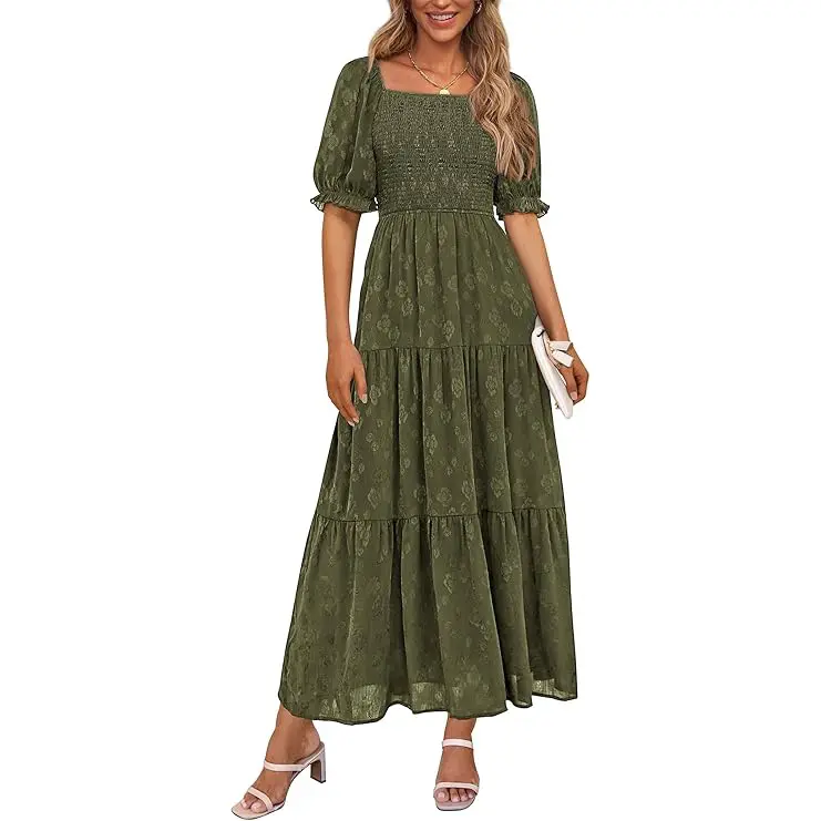PrettyGarden Women's Summer Casual Midi Dress Square Neck Short Sleeve Smocked A Line Boho Floral Flowy Elegant Midi Dress - Womenswear, Comfort - TikTok Shop PrettyGarden Women's Summer Casual Midi Dress Square Neck Short Sleeve Smocked A Line Boho Floral Flowy Elegant Midi Dress - Womenswear, Comfort - TikTok Shop