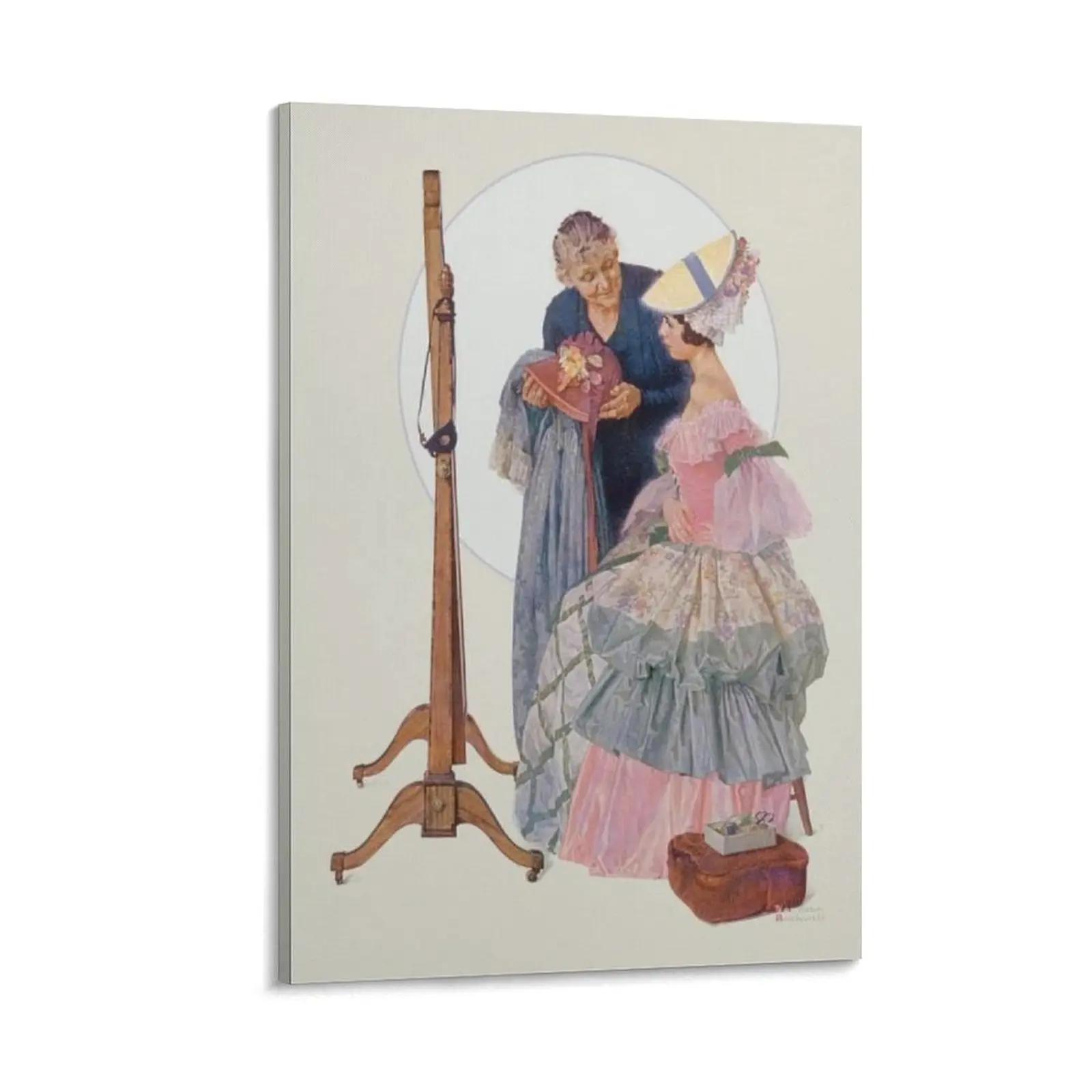 Dressmaker, 1931 by Norman Posters Rockwell Vintage Wall Decoration Poster Canvas Wall Art For Bedroom Decor Bar Office Room Decor Gift