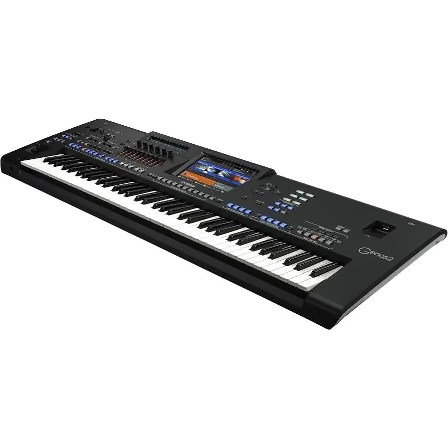 Yamaha GENOS2 76-Key Flagship Arranger Keyboard, Voice and Style Library, Chord Looper, 9-Inch Touch Screen