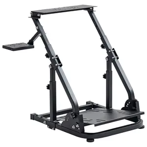 Supllueer Racing Wheel Stand Steering Wheel Stand Ultra-stable 4 Support Arms fit for Logitech, G25 G27 G29 G920 T300RS, Sim Racing Stand, No Steering Wheel Pedal Shifter Handbrake