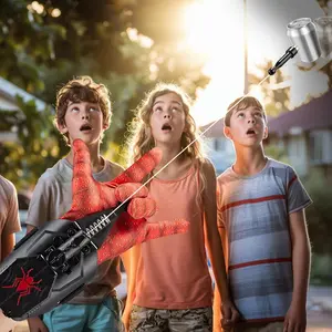 Spider Web Shooter V2 Upgrade Edition, Interactive Spider Silk Role Play, Parent-Child Battle Partner Competition, 3+ Years, Home & Outdoor Use