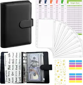 Budget Binder with Zipper Envelopes & Expense Sheets,Money Cash for Budgeting and Saving Money, Money Organizer