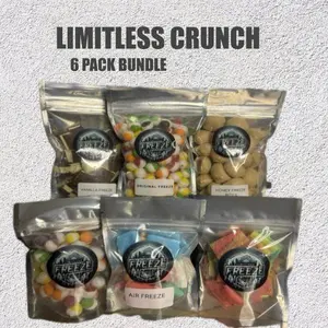 Limitless crunch-3Large/3small freeze dried bundle-6 bags