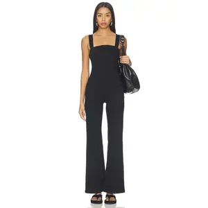 Free People x We The Free Suns Out Bootcut Jumpsuit in Black Knight