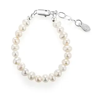 Sterling Silver Freshwater Pearl Baby Bracelet for Kids