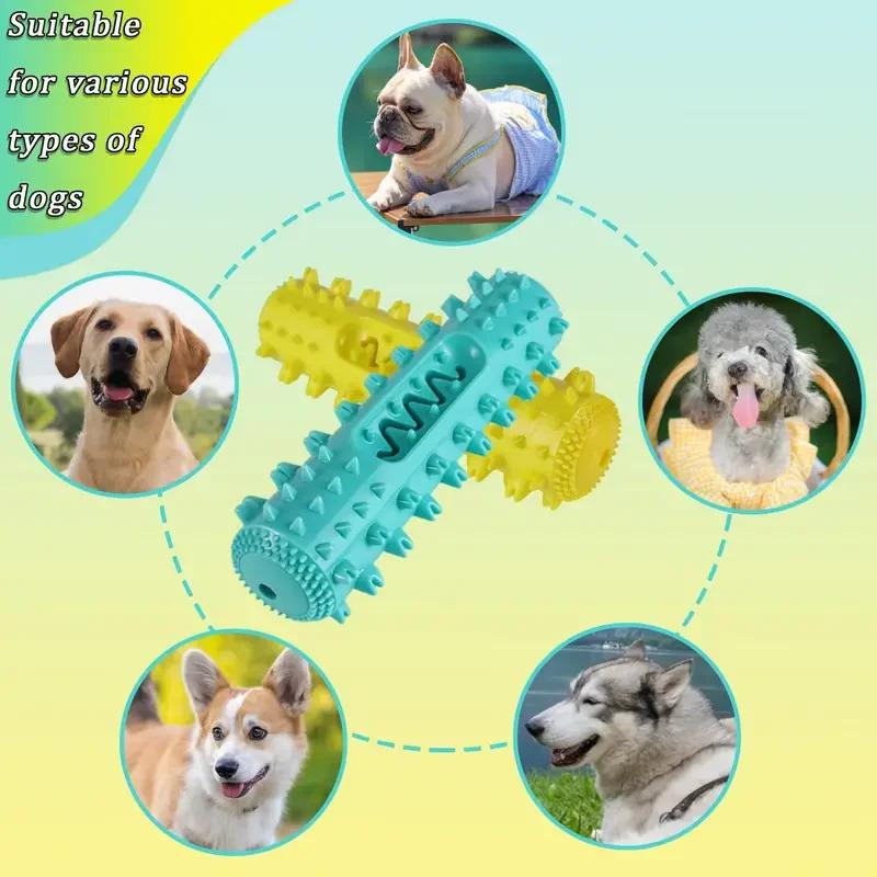 3-in-1 Set Dental Chew Stick Cooling Toothbrush Toy Freezable Ice Chew Toy For Gum Massage Small Medium Breeds Outdoor Bungee 1-Pack