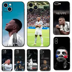 Football Star M-MbappeS-S Phone Case For iPhone 17,16,15,14,13,12,11,Plus,Samsung Galaxy S26 S25 S24 S23 S22 Soft Silicone Black Shockproof