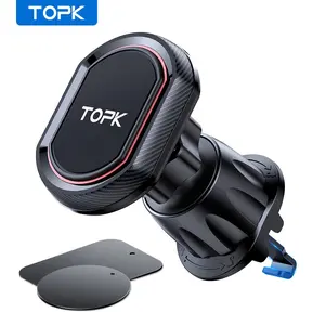 Magnetic Car Phone Holder, Rotatable Phone Stand for Car Air Outlet, Universal Car Interior Accessories for Most Smartphones, Cell Phone Car Mount, Cellphone Car Holder