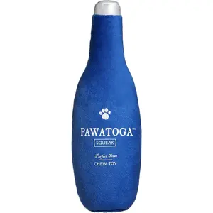 Pawatoga Funny   - Parody Plush Squeaky Crinkle   - Fancy Barkling Water for A Classy  Morning Routine