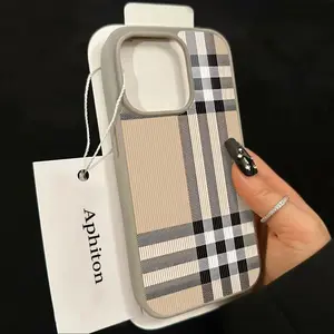 Premium Vertical Texture Pattern Magnetic Case With Magnetic Ring Design Exuding A Minimalist and premium functional vibe anti-yellowing slim and fitanti-yellowing for iPhone 16 15 14 13 12 Pro Max