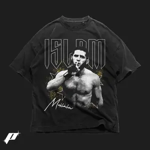 Islam Makhachev High Quality T Shirt , Ufc Fan Dagestan Fighter Pound For Pound Champion Custom Bootleg Vintage Tee , Persevora