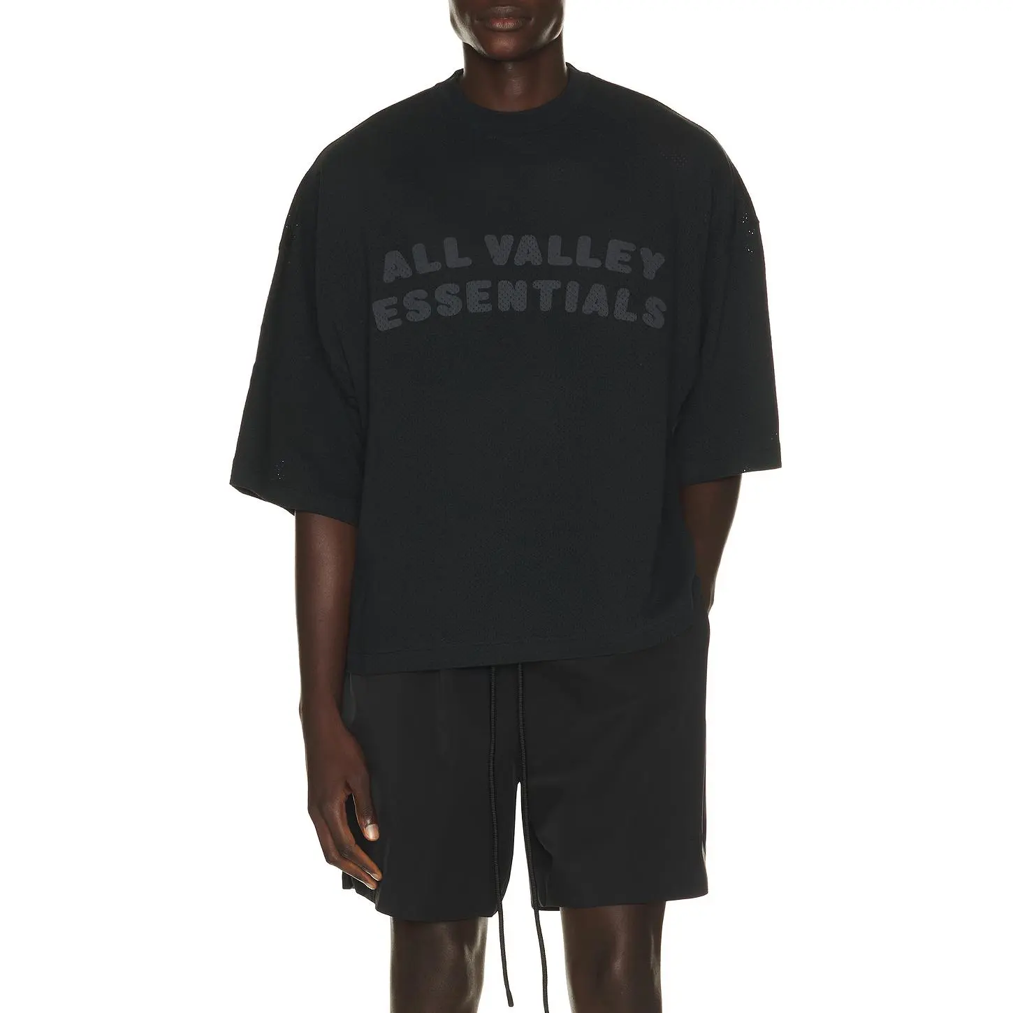 Fear of God ESSENTIALS Merch Tee in Vintage Black