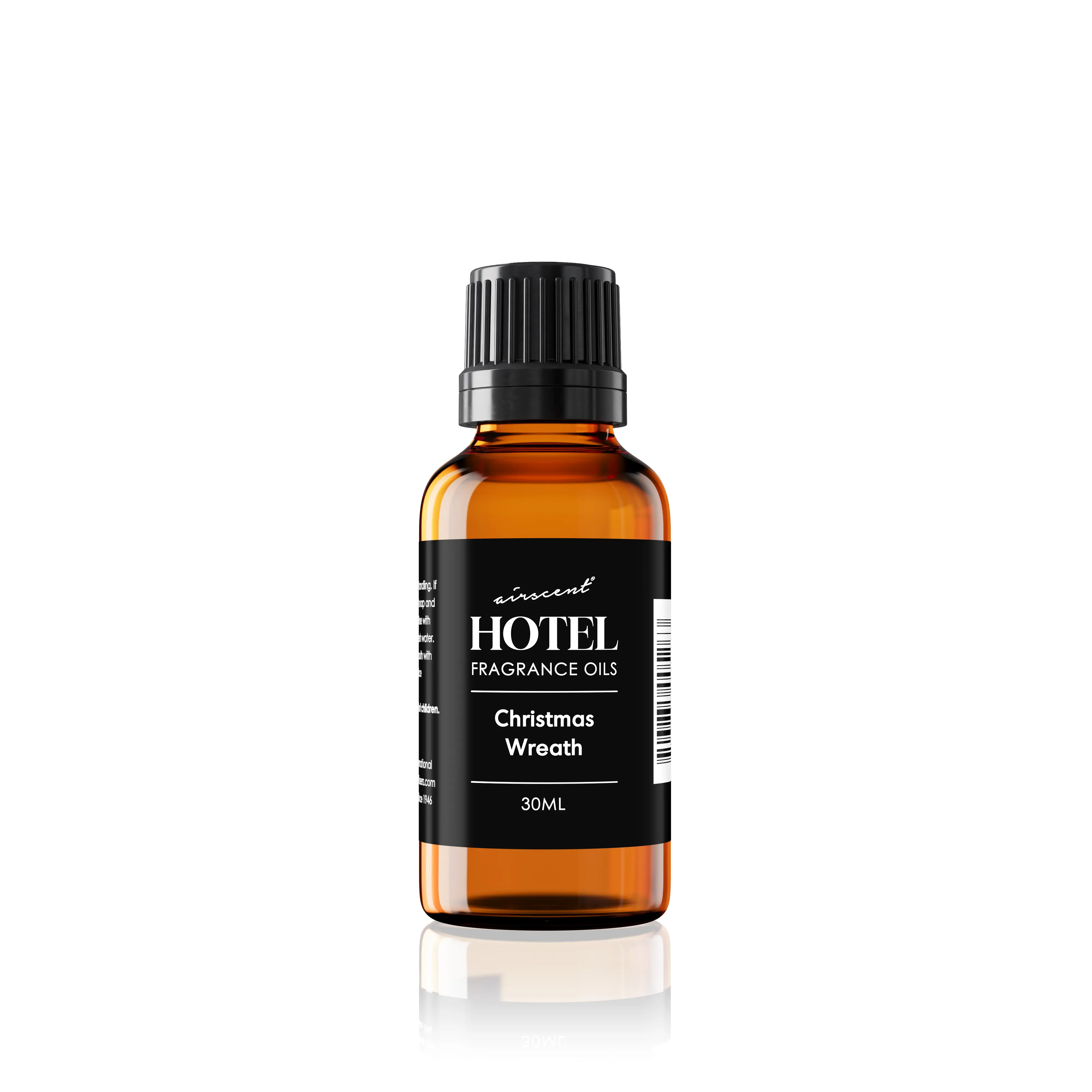 AirScent Christmas Wreath Holiday Diffuser Oil - Premium Holiday Fragrance Oil for Ultrasonic and Waterless Diffusers and Crafting - 10ml, .34 fl oz Glass Dropper Bottle - Balsam Fir Essential Oil