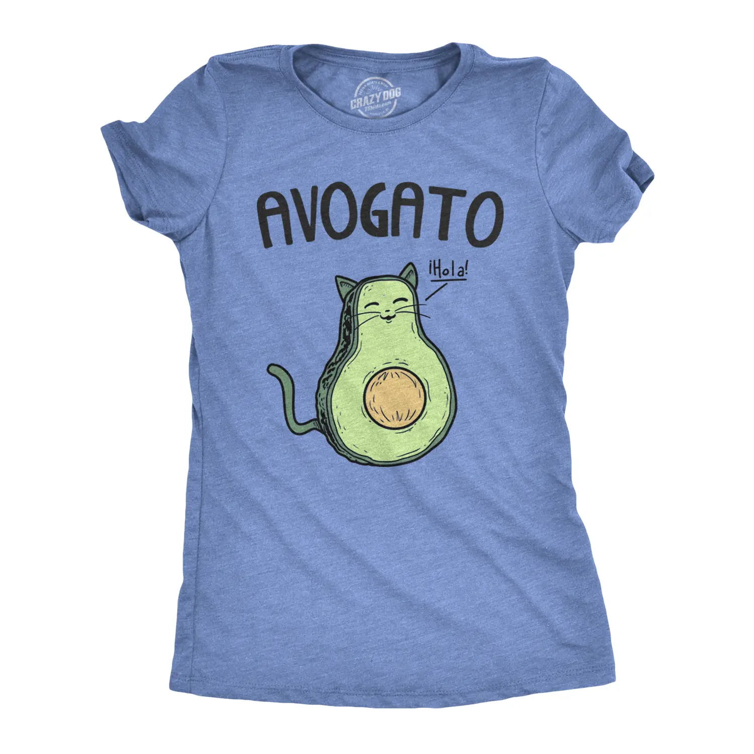 Womens Avogato Funny T shirt Avocado Cat Cute Face Graphic Novelty Tee for Girls Funny Womens T Shirts Cute Vintage Fashion Casual Ladies T-Shirt Gift Cinco De Mayo Tops for Women Funny Food Top Women's Novelty