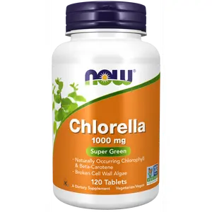Chlorella 1000mg Supergreen - 120 Tablets (NowFoods)