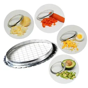 Stainless Steel Egg Slicer, Tomato Potato Masher, French Fry Salad Fruit Cutter, Kitchen Tool, Versatile Food Prep Equipment