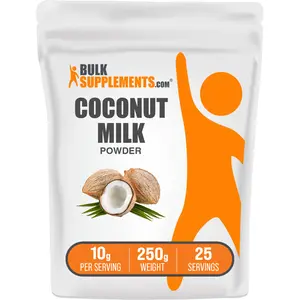 BulkSupplements - Coconut Milk Powder - Metabolism Support - Energy - Hair and Skin Health -250g - 10g per Serving