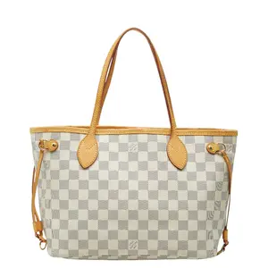 Pre-owned Louis Vuitton Canvas Tote Bags Neverfull PM Damier Azur Tote Bag