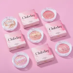 Long Lasting Blush Palette, 1 Count High Pigmented Blush Powder, Lightweight Makeup Blush, Natural Look Cheeks Contour Pressed Powder Glow