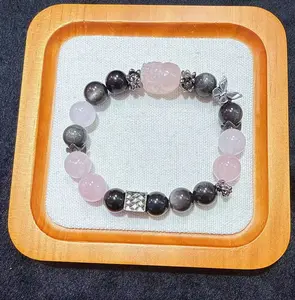 Natural obsidian bracelets DIY gifts Women's gifts Birthday gifts Charming bracelets