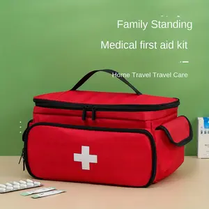 Large Capacity Medical Bag, Fabric Travel Storage Bag, Emergency Home Supplies, Outdoor Rescue Hand-In-Hand Carry Bag, Household Medicine Organizer, Emergency Kit, Emergency Survival Kit