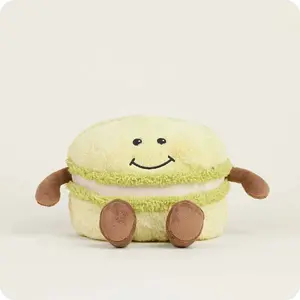 Green Macaron Warmies - Microwavable Plush Toy Scented with French Lavender for Soothing Warmth & Comfort