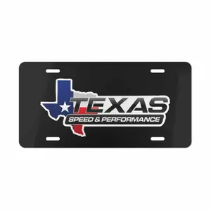 Texas Speed & Performance Aluminum License Plate - Custom Automotive Car Tag Accessory, Texas State Flag Design Car Plate, Performance Racing Gear, Car Enthusiast Gift, Heavy Duty Metal Auto Vanity