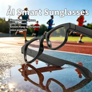 2026 New Aimb-V3 Smart Bluetooth-compatible Glasses, Wearable Smart Glasses, Dual Lenses Blue Light Blocking, Ai Real-Time Translation, Speaker Audio Sunglasses