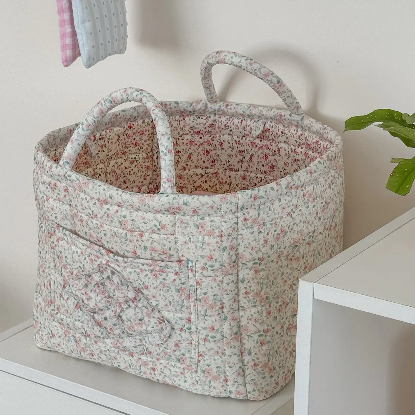 Foldable Home Storage Bag, Washable Reusable Entryway Basket, Fabric Storage Basket, Convenient Handle Design, Versatile Storage, Ideal for Organizing Your Space, Collapsible Storage Baskets, Collapsible Everyday Baskets