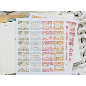 Christian Bible Tabs - Gold Foil Citrus Bible Tabs - Christian Gift - Books Of The Bible Tabs - Bible Accessories - Bible Tabs - Page Marker